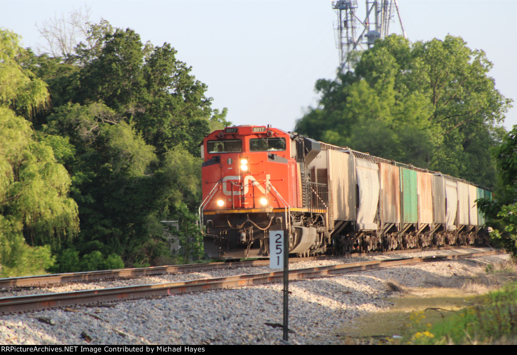 CN Grain Train in Centralia IL